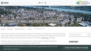 
                            8. E-Mail, Kalender, Kontakte - Hochschule Geisenheim University