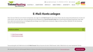 
                            3. E-Mail-Konto anlegen | Timme Hosting