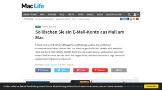 
                            9. E-Mail-Konto aus Mail am Mac entfernen - So geht's | Mac Life