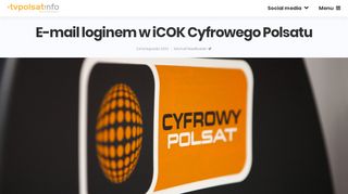 
                            8. E-mail loginem w iCOK Cyfrowego Polsatu - tvpolsat.info