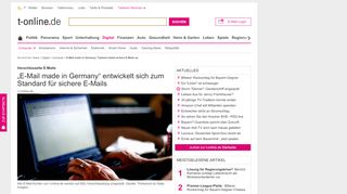 
                            7. E-Mail made in Germany: Telekom bietet sichere E-Mails an - T-Online