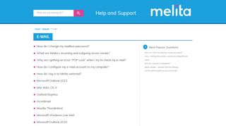 
                            4. E-mail | Melita Online Help Centre