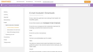 
                            5. E-mail modulet i Smartweb - Smartweb
