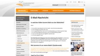 
                            6. E-Mail-Nachricht - Universität Passau
