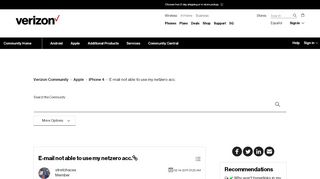
                            8. E-mail not able to use my netzero acc. - Verizon Community