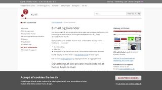 
                            6. E-mail og kalender - KU-IT - Københavns Universitet