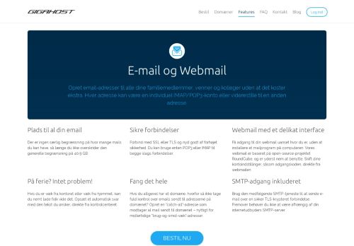 
                            5. E-mail og Webmail - Gigahost