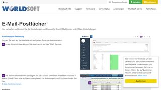 
                            8. E-Mail-Postfächer - Worldsoft Support