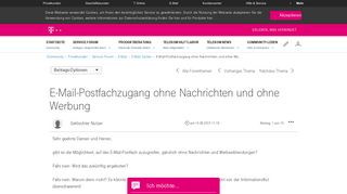 
                            3. E-Mail-Postfachzugang ohne Nachrichten und ohne Werbung