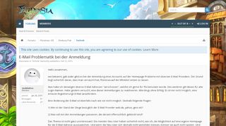 
                            1. E-Mail Problematik bei der Anmeldung | Florum - Florensia