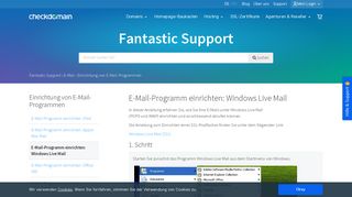 
                            9. E-Mail-Programm einrichten: Windows Live Mail - Fantastic Support ...