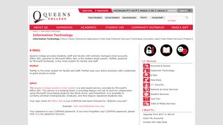 
                            5. E-Mail - Queens College, City University of New York