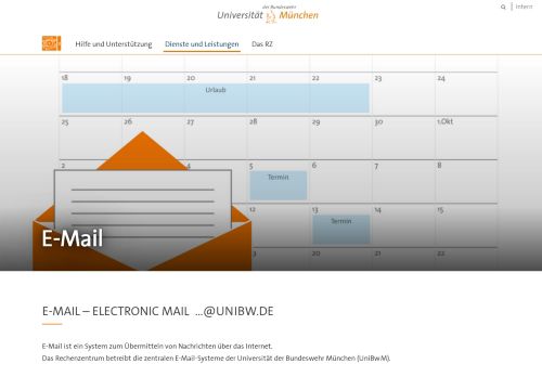 
                            5. E-Mail — RZ - Universität der Bundeswehr München