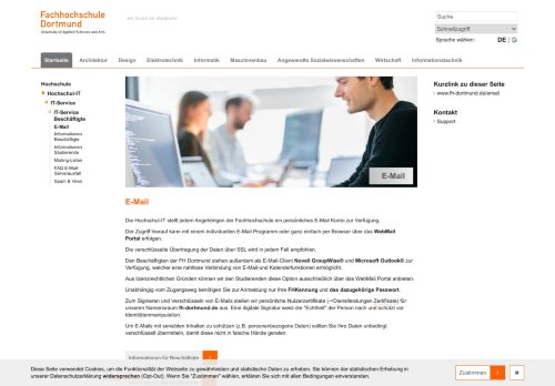 
                            12. E-Mail Service - Dortmund - FH Dortmund