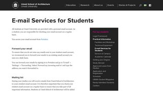 
                            5. E-mail Services for Students