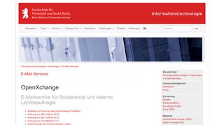 
                            8. E-Mail Services - Informationstechnologie - HWR Berlin