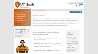 
                            12. E-mail Services - University of Texas Health Science Center at San ...