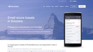 
                            6. E-mail sicura: ProtonMail è un servizio di e-mail crittografate.