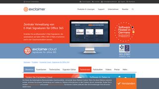 
                            1. E-Mail-Signaturen für Office 365 in der Cloud - Exclaimer