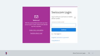 
                            1. E-Mail + SMS - Bluewin