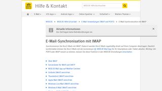 
                            2. E-Mail-Synchronisation mit IMAP - WEB.DE Hilfe