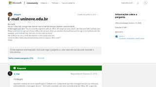 
                            4. E-mail uninove.edu.br - Microsoft Community