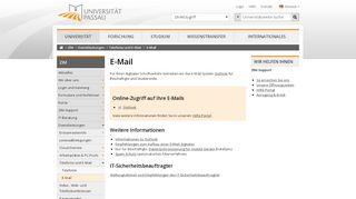 
                            3. E-Mail - Universität Passau