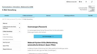 
                            6. E-Mail-Verwaltung | Uni-Mail | E-Mail und Internet ... - (KIM) Konstanz