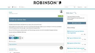 
                            3. E-mail von robinson stars - Robinson Community