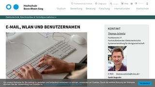 
                            7. E-Mail, WLAN und Benutzernamen | Hochschule Bonn-Rhein-Sieg (H ...
