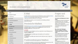 
                            11. E-Mail | Zentraler Informatikdienst - mdw