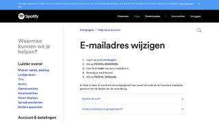 
                            9. E-mailadres wijzigen - Spotify