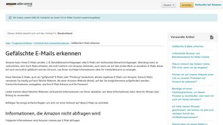 
                            2. E-Mails - Amazon