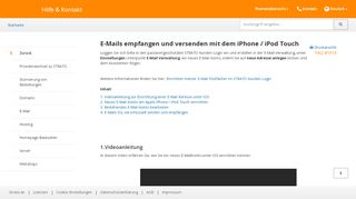 
                            6. E-Mails empfangen und versenden mit dem iPhone / iPod ... - Strato AG