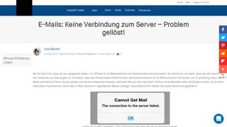 
                            4. E-Mails: Keine Verbindung zum Server – Problem gellöst! - dr.fone