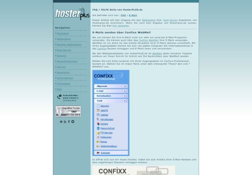 
                            10. E-Mails senden über Confixx WebMail - FAQ - HosterPlus