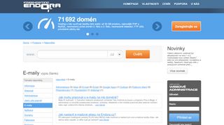 
                            7. E-maily| Endora.cz