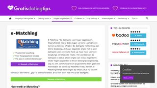 
                            6. e-Matching datingsite | Gratis inschrijven via Gratisdatingtips.nl