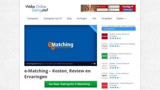 
                            5. e-Matching - Kosten, Review en Ervaringen - Februari 2019 - NIEUW!