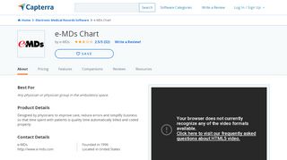 
                            11. e-MDs Chart Reviews and Pricing - 2019 - Capterra