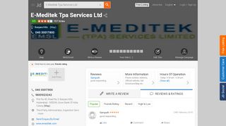 
                            8. E-Meditek TPA Services Ltd, Banjara Hills - Verification Consultants ...