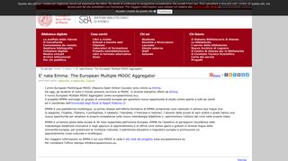 
                            10. E' nata Emma: The European Multiple MOOC Aggregator — Biblioteca ...