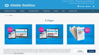 
                            5. E-Paper - Abo - Kölnische Rundschau
