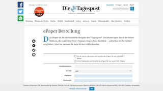 
                            4. E-Paper Bestellung | Die Tagespost