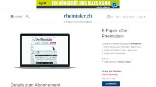 
                            7. E-Paper - rheintaler.ch