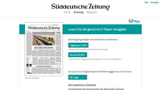 
                            9. E-Paper - Süddeutsche Zeitung