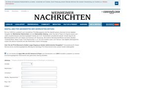 
                            3. E-Paper zum Print-Abo - Diesbach Medien Weinheim