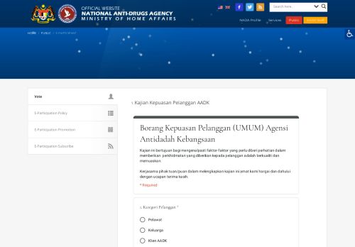 
                            12. e-Participant – Laman Web Rasmi Agensi Anti Dadah ... - AADK