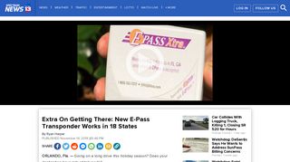 
                            11. E-Pass Xtra: New Transponder Works in 18 States - News 13