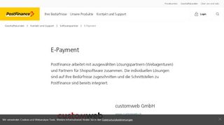 
                            5. E-payment | PostFinance